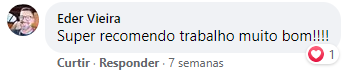 Depoimentos de clientes após terem feito a limpeza do estofado.