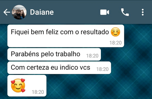 Depoimentos de clientes após terem feito a limpeza do estofado.